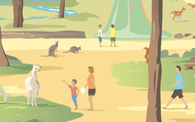 Natural’Parc dessiné par l’artiste Pitto Resco